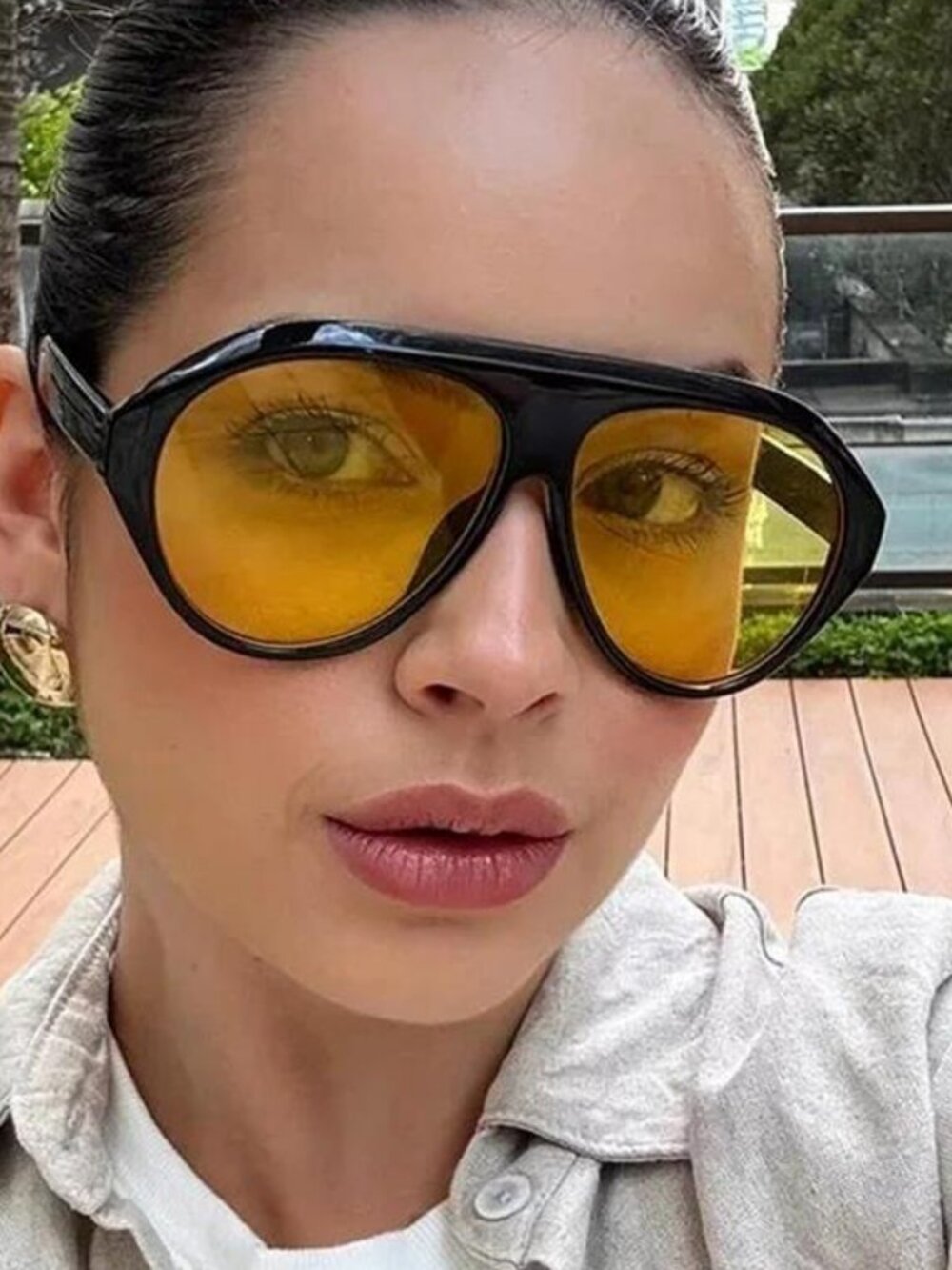 Vintage Oversized  Oval Sunglasses